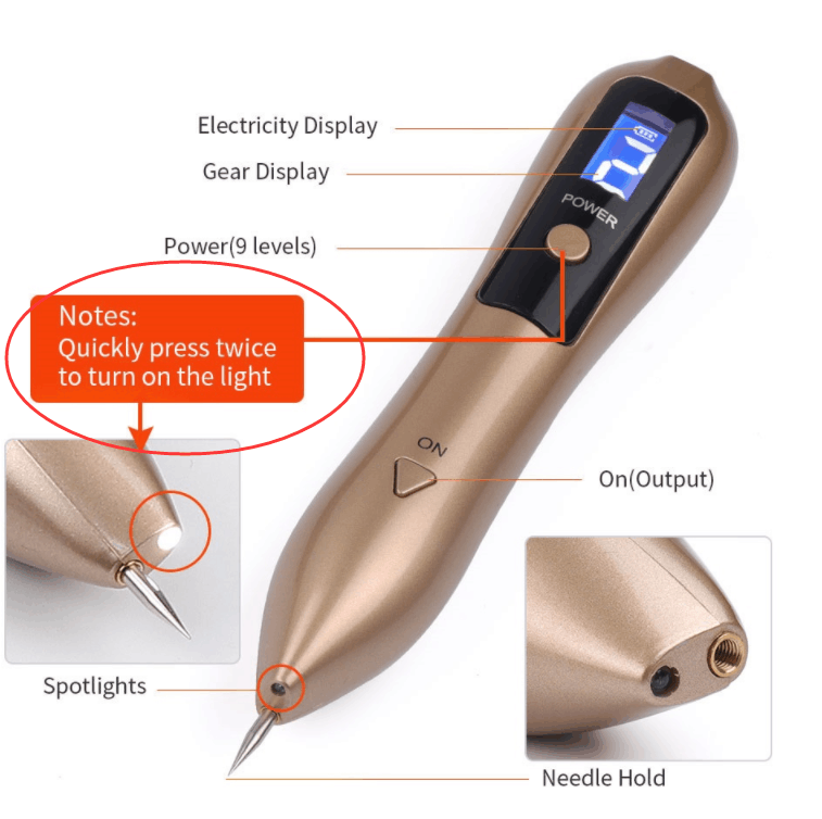 Laser Plasma Pen Freckle Remover Machine WhiteDetail;